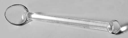 Rose Point Clear Mustard Spoon