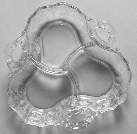 Rose Point Clear 3500/57 3 Part Candy/Relish