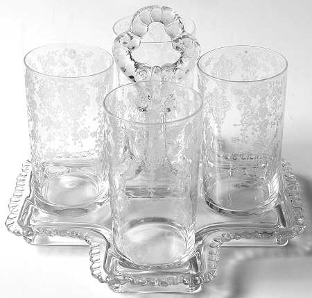 Rose Point Clear (5 Piece) Bridge Set