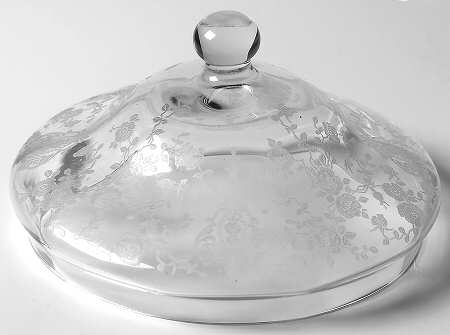 Rose Point Clear Lid for Candy Comport