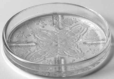 Rose Point Clear Coaster