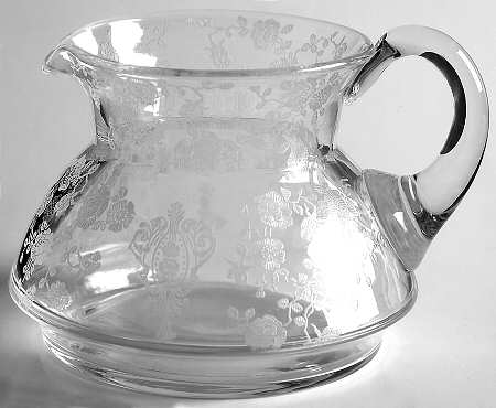 Rose Point Clear Creamer
