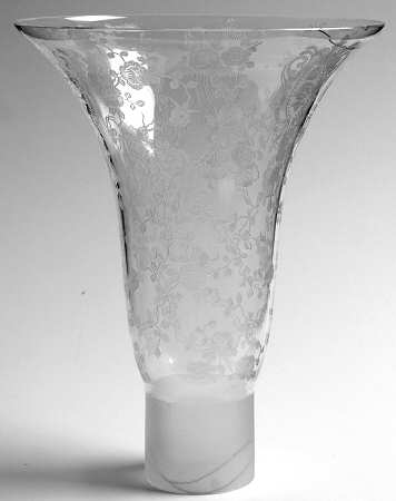 Rose Point Clear Hurricane Globe Only Used W/1614 Hurricanes
