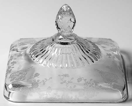 Rose Point Clear Lid for Honey Dish
