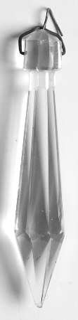 Rose Point Clear Molded 3" Prism