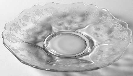 Rose Point Clear Saucer for Cup & Saucer Set  (Shape 3400)