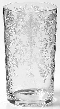 Rose Point Clear Bridge Set Tumbler