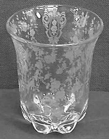 Rose Point Clear 6" Flower Vase