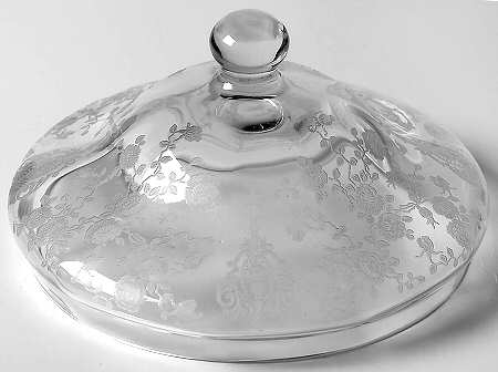 Rose Point Clear Lid for Candy Comport