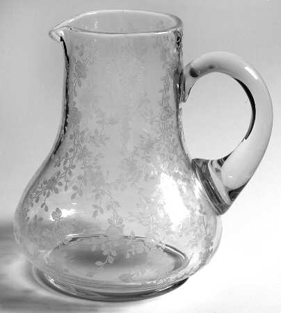 Rose Point Clear Nite Set Carafe No Tumbler