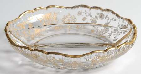 Rose Point Clear (Stem 3500, Gold Encrusted) #3500 68 Round 2 Part Relish