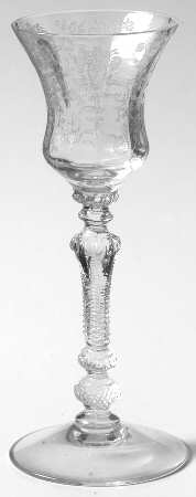 Rose Point Clear (Stem 3500) Cordial Glass