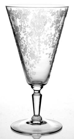 Rose Point Clear (Stem 3106) 9 Oz Footed Tumbler