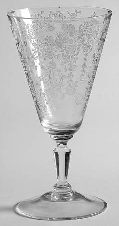 Rose Point Clear (Stem 3106) Juice Glass