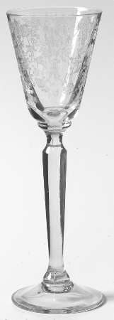 Rose Point Clear (Stem 3106) Cordial Glass