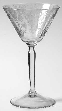 Rose Point Clear (Stem 3106) Liquor Cocktail
