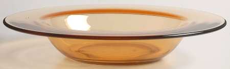 Round Amber Rim Soup Bowl