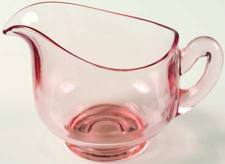 Round Pink Footed Creamer