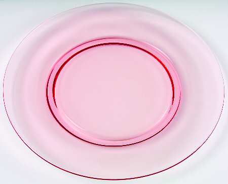Round Pink Dinner Plate