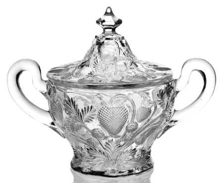 Strawberry Sugar Bowl & Lid