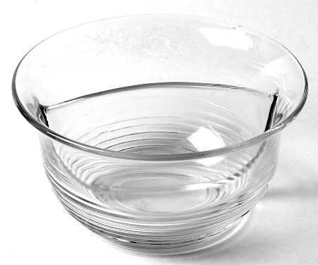 Tally Ho Clear (Stem 1402) Twin Bowl Salad Dressing Set