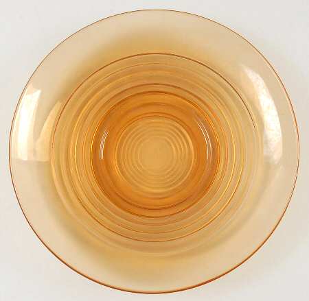 Tally Ho Amber (Amber Bowl & Stem, Stem 1402) Saucer Only