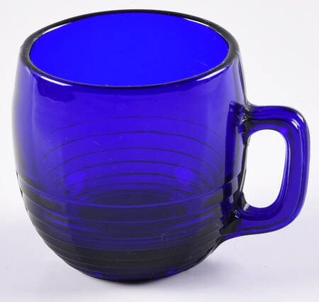 Tally Ho Cobalt (Stem 1402) 2 1/2 Oz Handled Tumbler