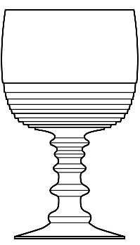Tally Ho Green (Stem 1402) Water Goblet