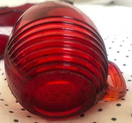 Tally Ho Ruby (Stem 1402) Flat Demitasse Cup No Saucer