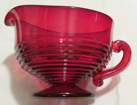 Tally Ho Ruby (Stem 1402) Creamer