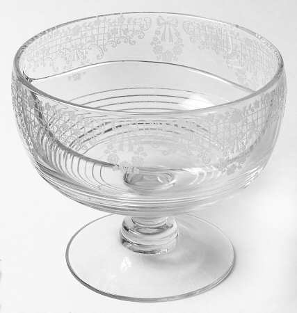 Valencia Clear (Stem 3500) Divided Dressing Bowl