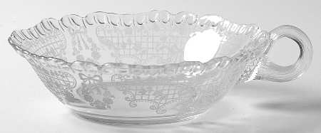 Valencia Clear (Stem 3500) 6" 1 Handled Nappy
