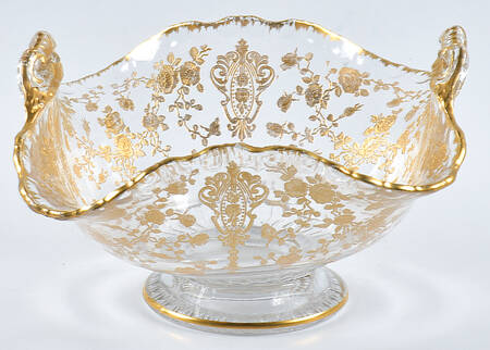 Wildflower (Stem 3121, Gold Encrusted) 6" Basket with 2 Handles