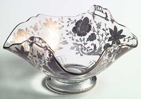 Wildflower (Stem 3121, Gold Encrusted) 6" 2 Handles Basket