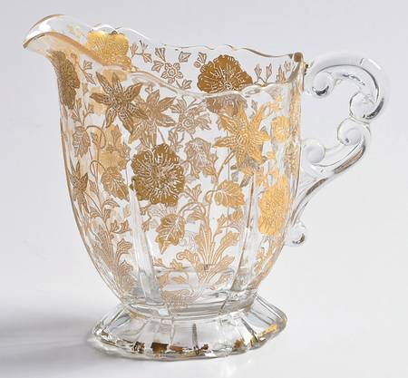 Wildflower (Stem 3121, Gold Encrusted) 3400/68 Footed Creamer