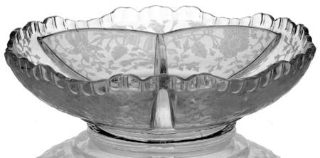 Wildflower Clear 6" Round 3 Part Relish by Cambridge