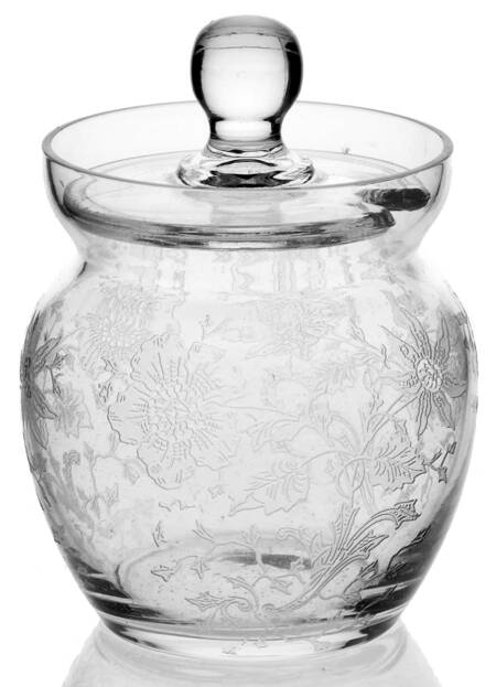 Wildflower Clear Mustard & Lid by Cambridge