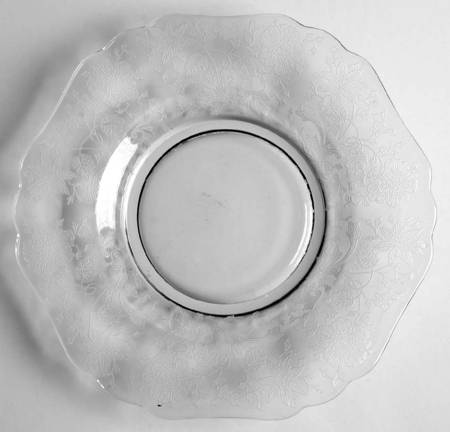 Wildflower Clear Bread & Butter Plate (Shape 3400) by Cambridge