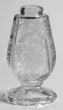 Wildflower Clear 3400/77 Footed Shaker, No Lid by Cambridge