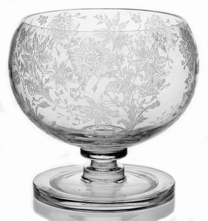 Wildflower Clear Mayonnaise Bowl and Ladle Bowl Only