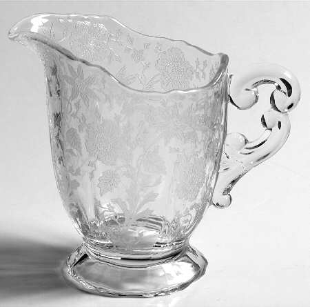 Wildflower Clear 3400/68 Footed Creamer