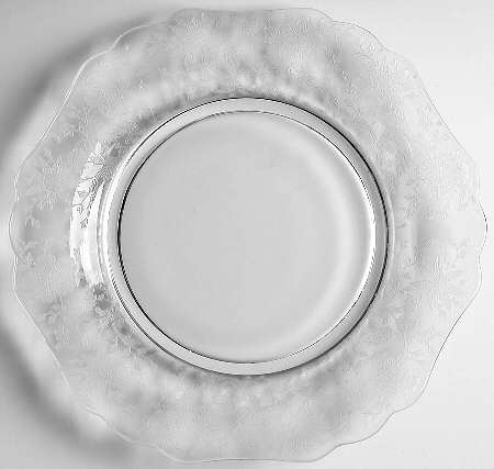 Wildflower Clear 7" Salad Plate (Shape 3400) by Cambridge