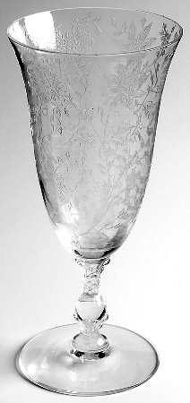 Wildflower Clear 10 Oz Footed Tumbler