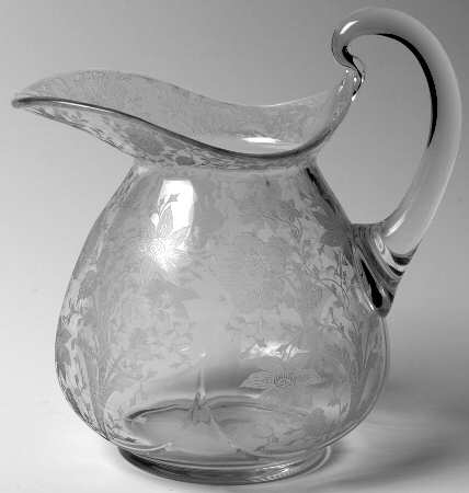 Wildflower Clear 76 Oz Doulton Pitcher by Cambridge