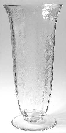 Wildflower Clear 13" Footed Vase