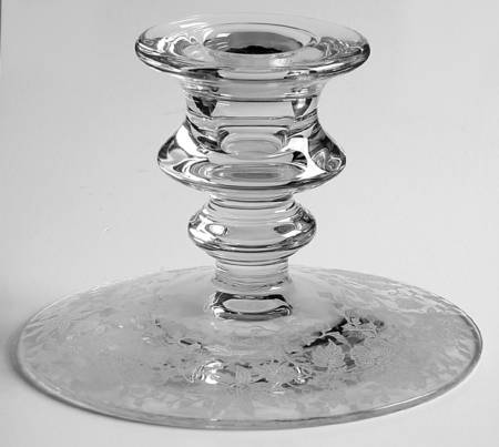 Wildflower Clear 3" Single Light Candlestick by Cambridge