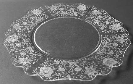 Wildflower Clear 14" Chop Plate (3400)