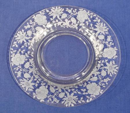 Wildflower Clear Twin Underplate for Salad Dressing Set