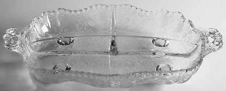 Wildflower Clear #3500/64 4-Toed 3 Part Relish by Cambridge