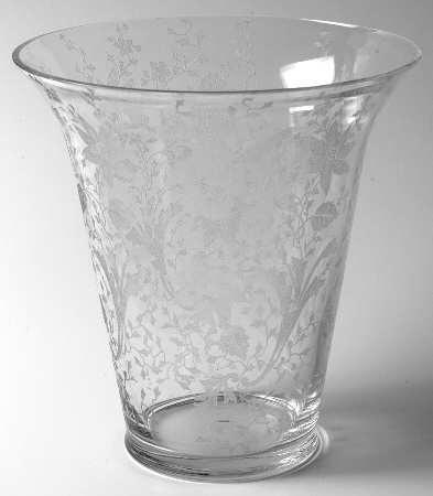 Wildflower Clear 8" Flared Vase
